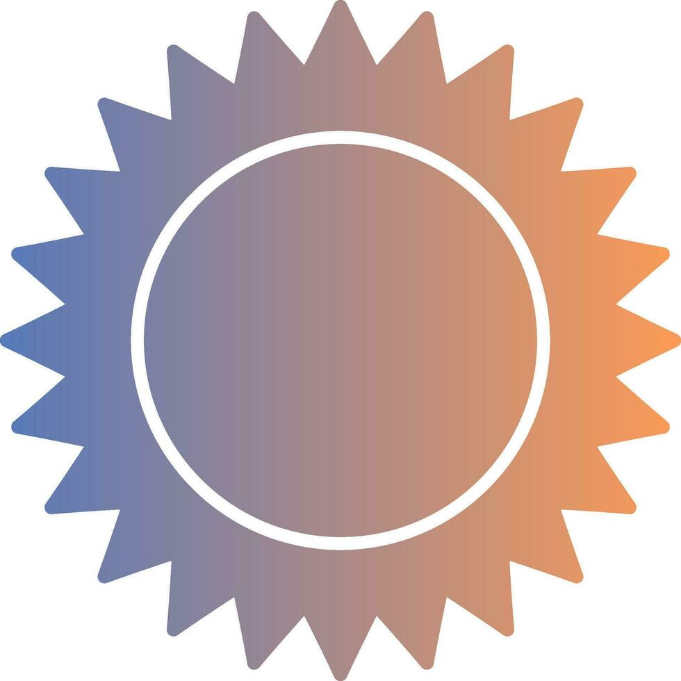 Sun Gradient Icon vector
