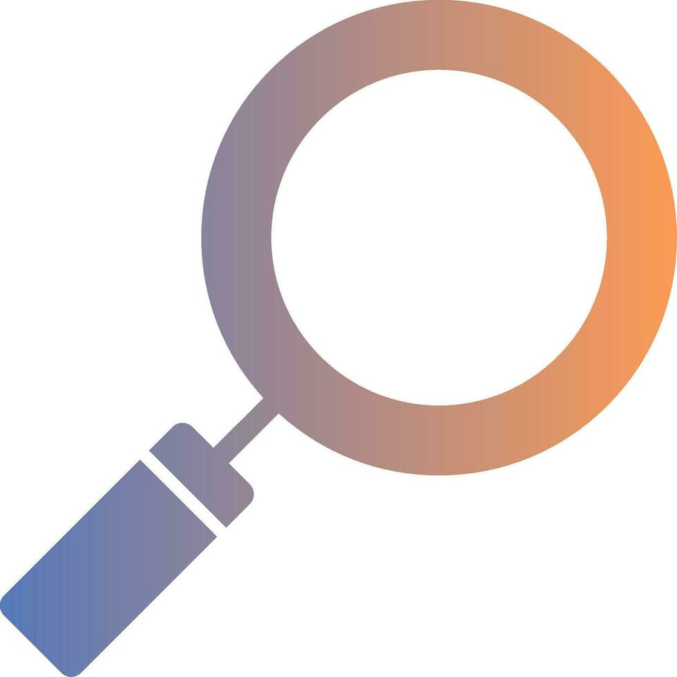 Magnifying Glass Gradient Icon vector