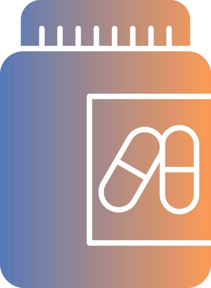 Pill Gradient Icon vector