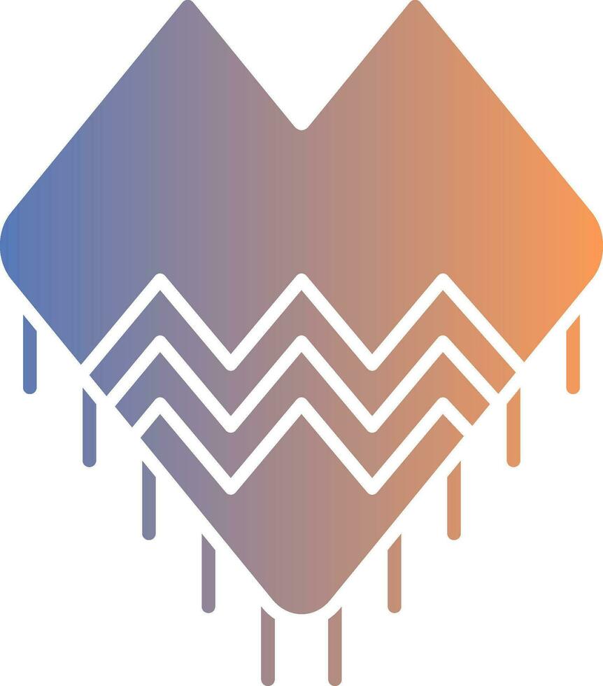 Shawl Gradient Icon vector
