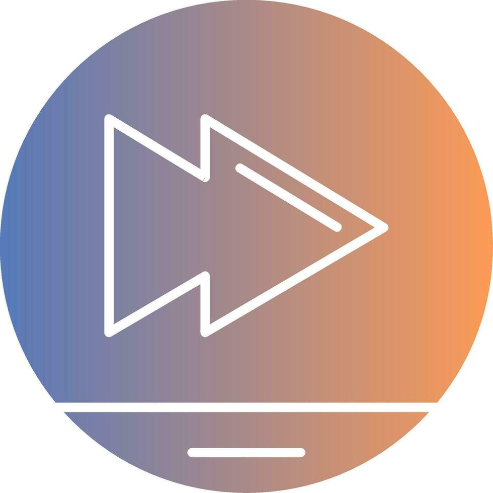 Skip Gradient Icon vector