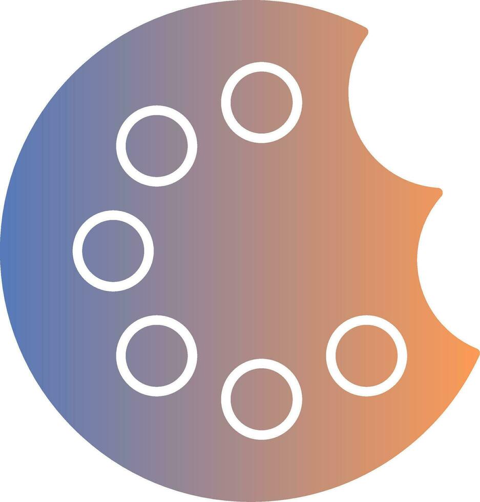 Painting Palette Gradient Icon vector