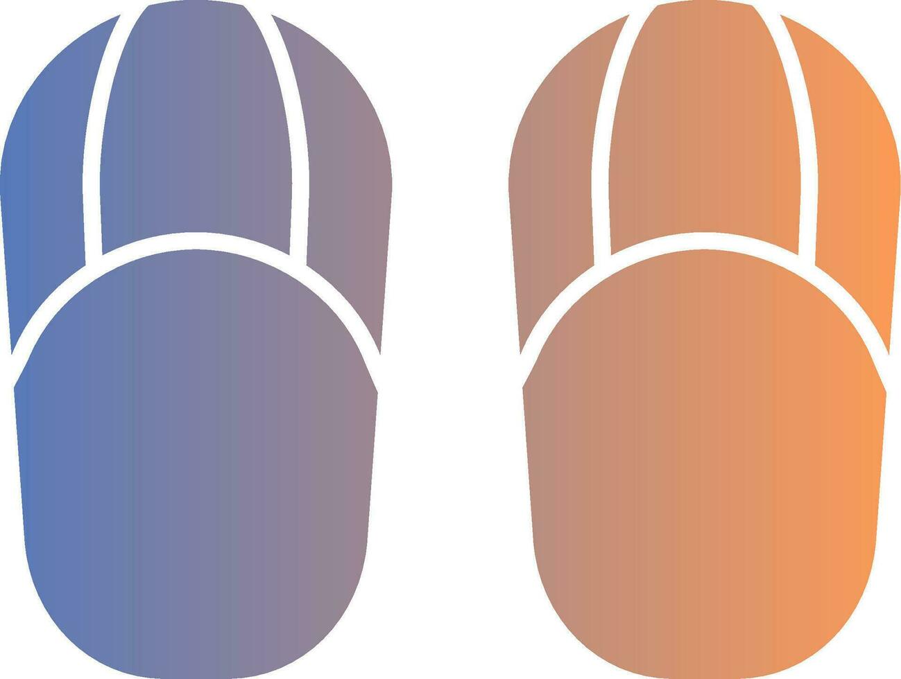 Sandals Gradient Icon vector