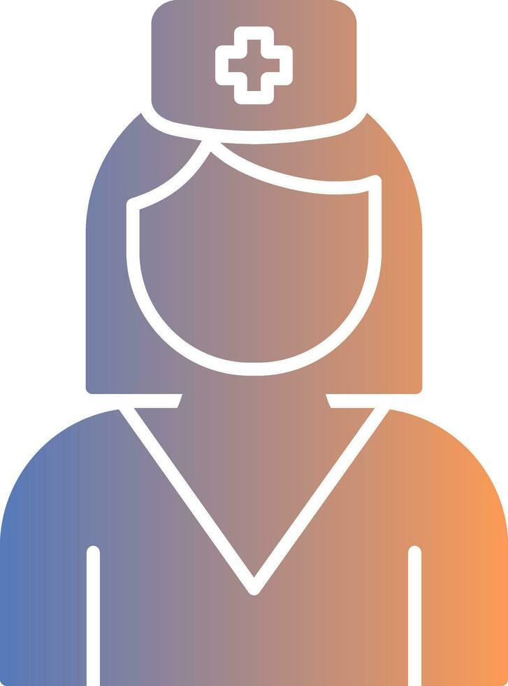 Nurse Gradient Icon vector