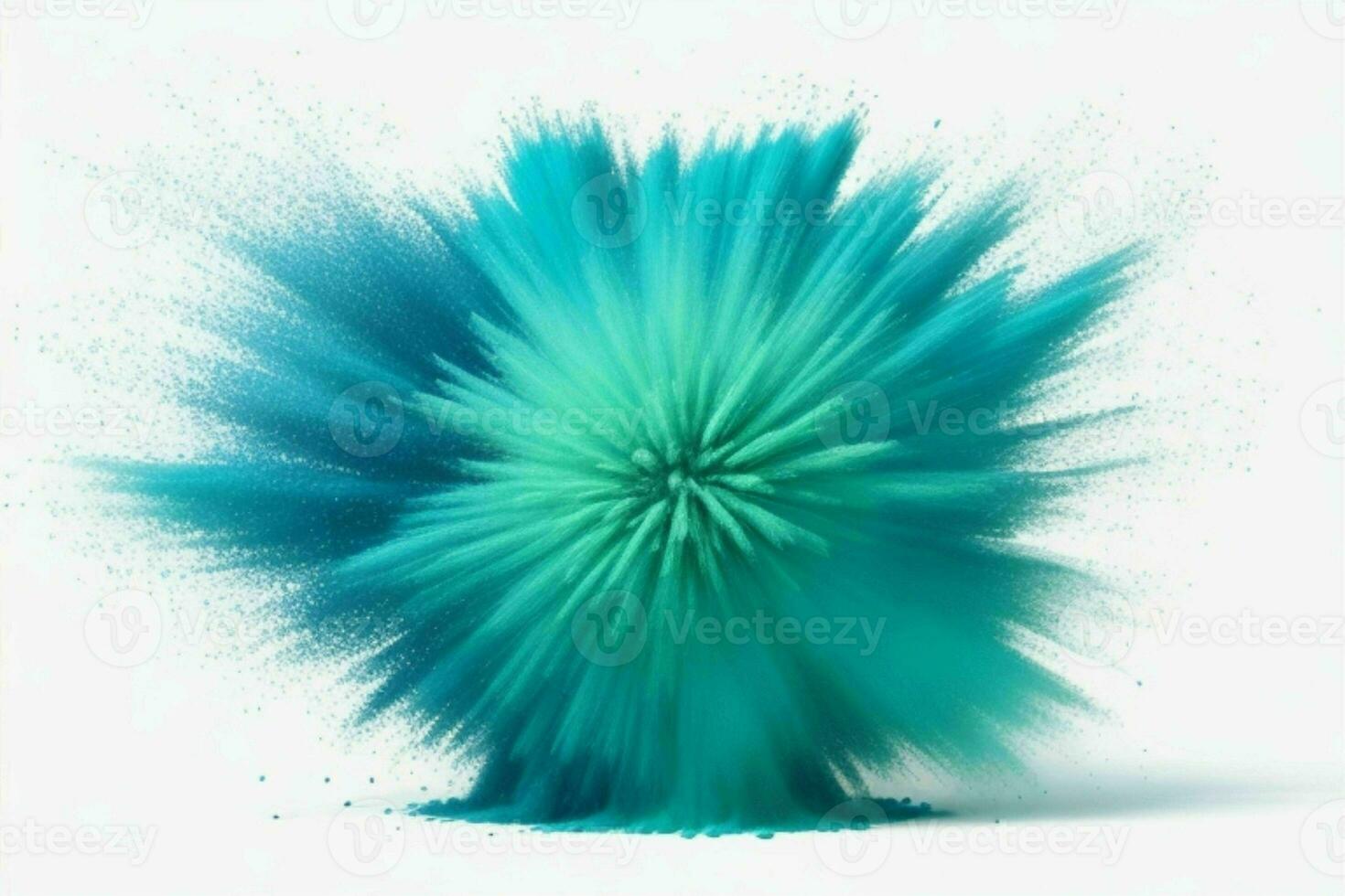 AI generated Radial vibrant powder explosion motion abstract wallpaper background. Pro Photo