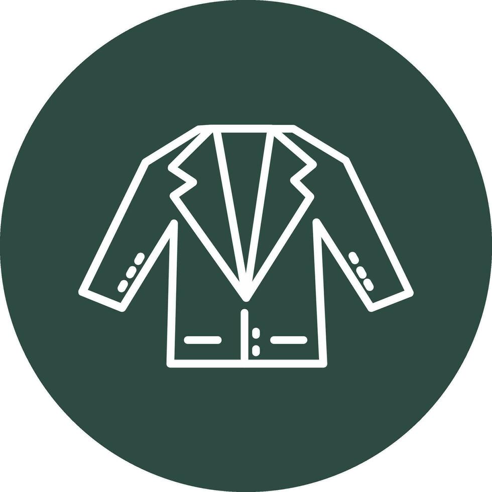 icono de vector de traje