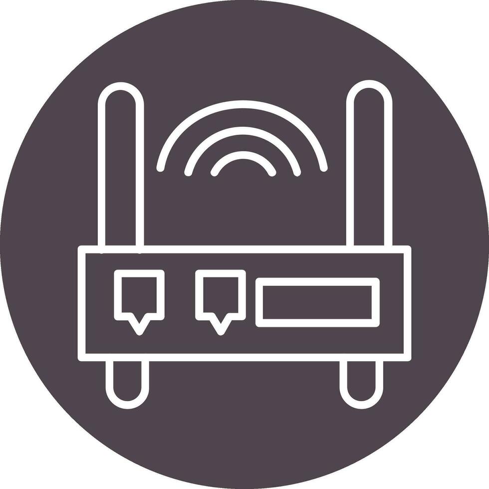 icono de vector de enrutador wifi