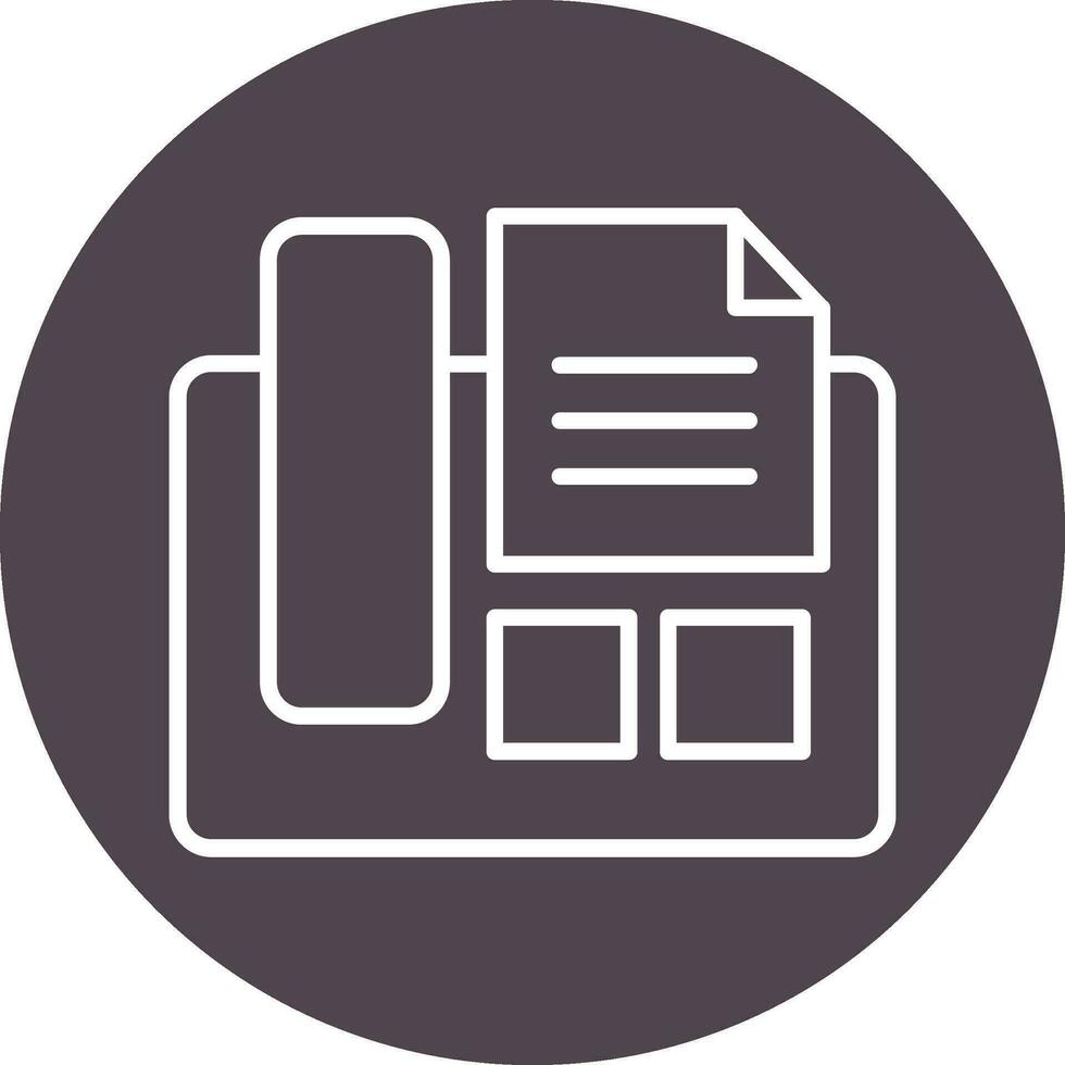 Fax Machine Vector Icon