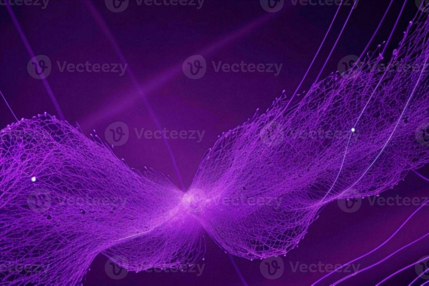 AI generated Network line of connecting stream with a wave of Futuristic abstract wave wallpaper background. Pro Photo