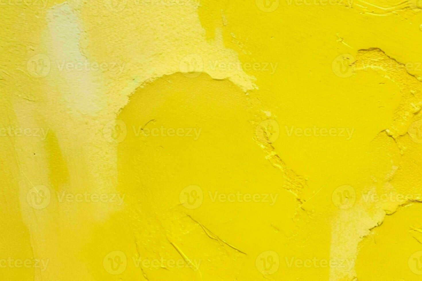 AI generated Closeup of impasto painting abstract rough yellow art painting texture background. Pro Photo
