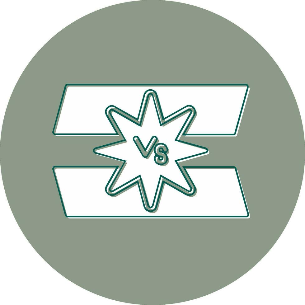 versus icono de vector