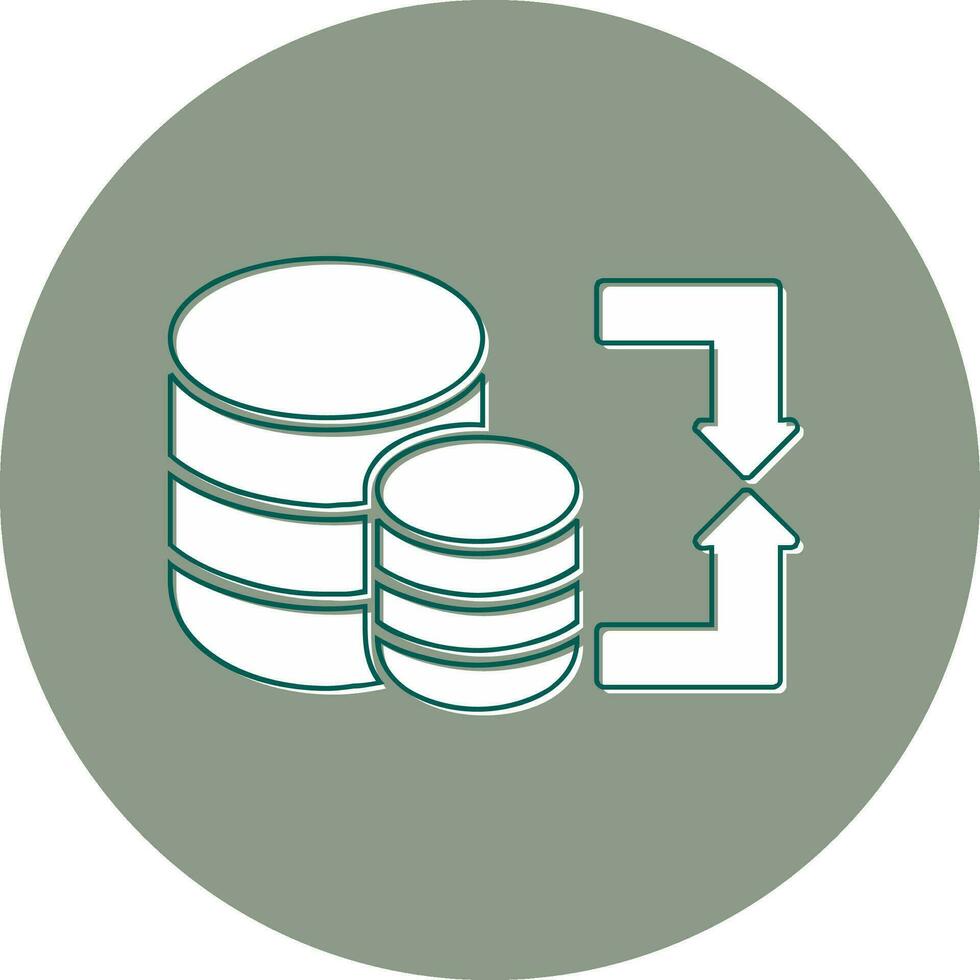 Data Migration Vector Icon