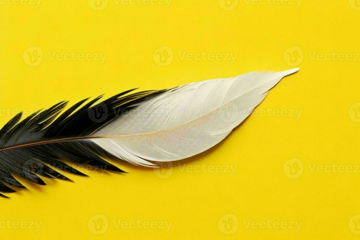 AI generated Feather texture wallpaper background with copy space for text. Pro Photo