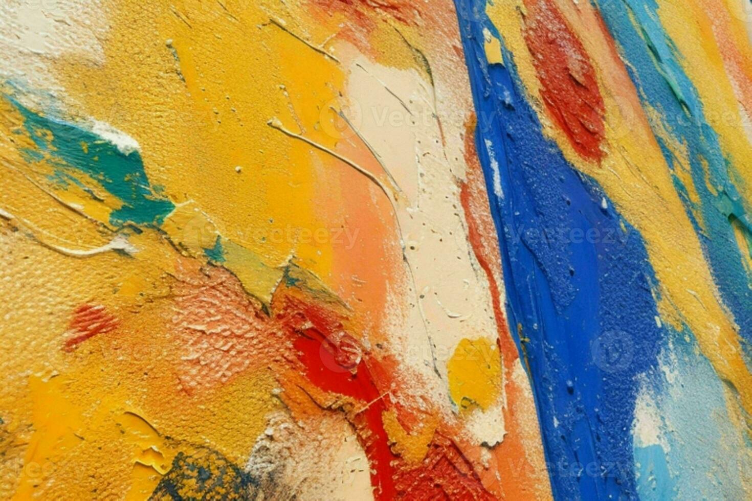 AI generated Closeup of impasto painting abstract rough colorful art painting texture background. Pro Photo