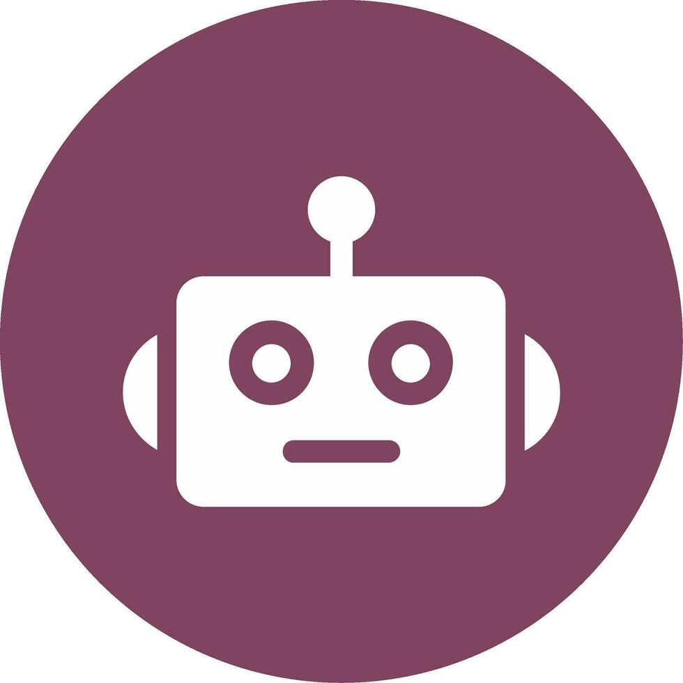 icono de vector de robot