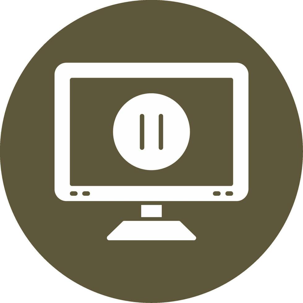 Pause Button Vector Icon