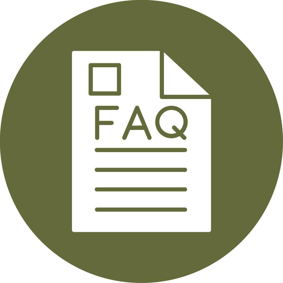 Faq Vector Icon