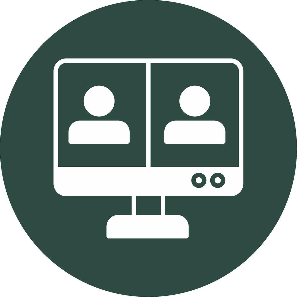 Online Meeting Vector Icon