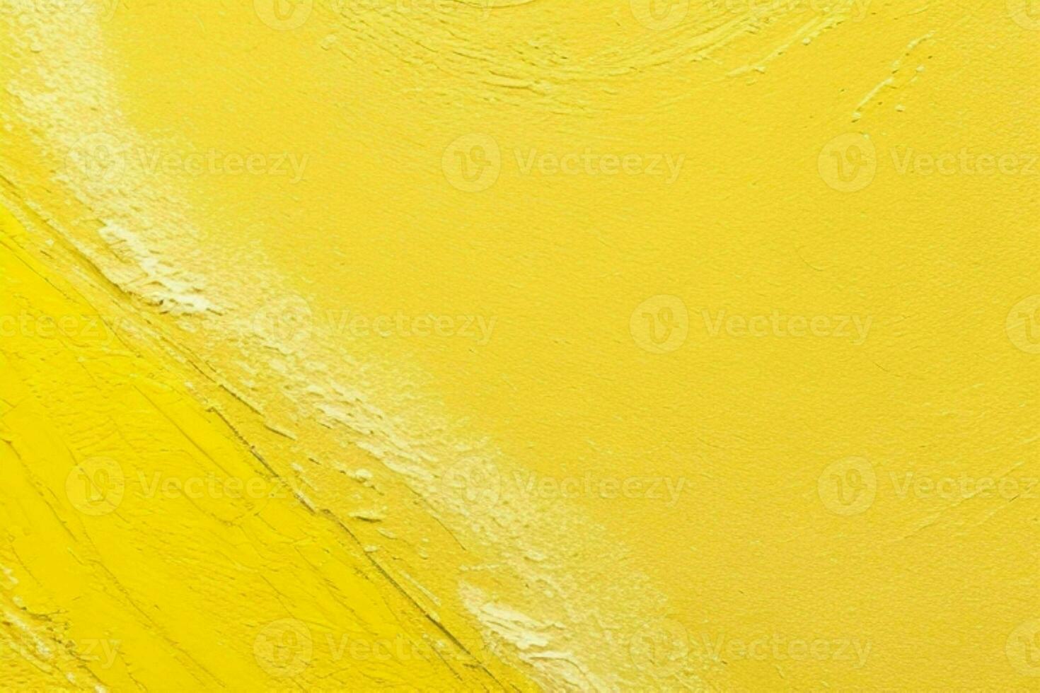 AI generated Closeup of impasto painting abstract rough yellow art painting texture background. Pro Photo