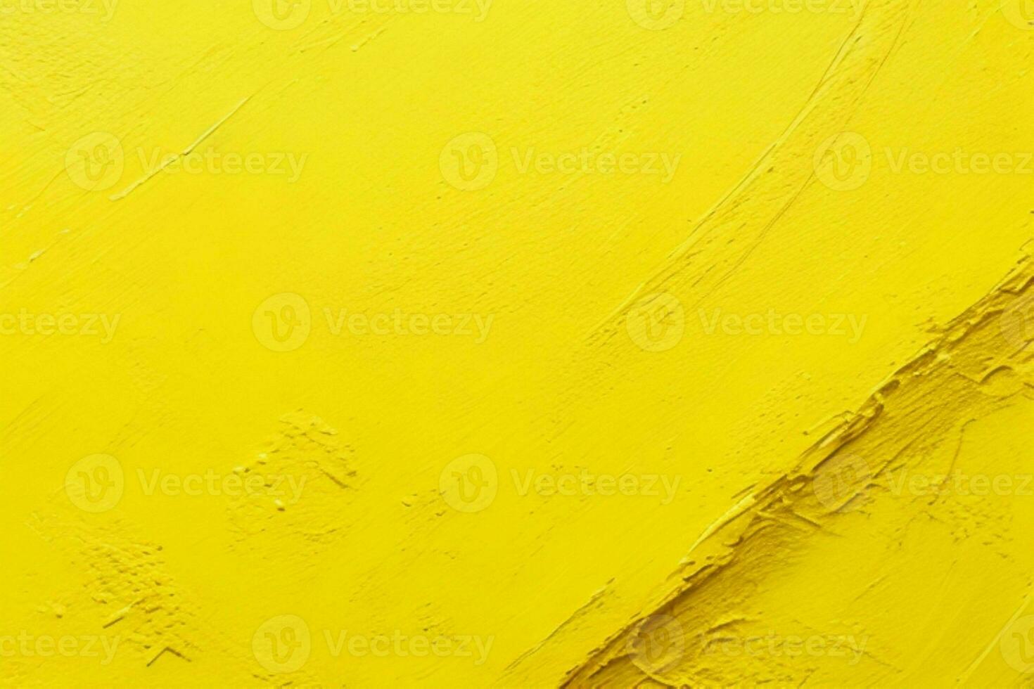 AI generated Closeup of impasto painting abstract rough yellow art painting texture background. Pro Photo