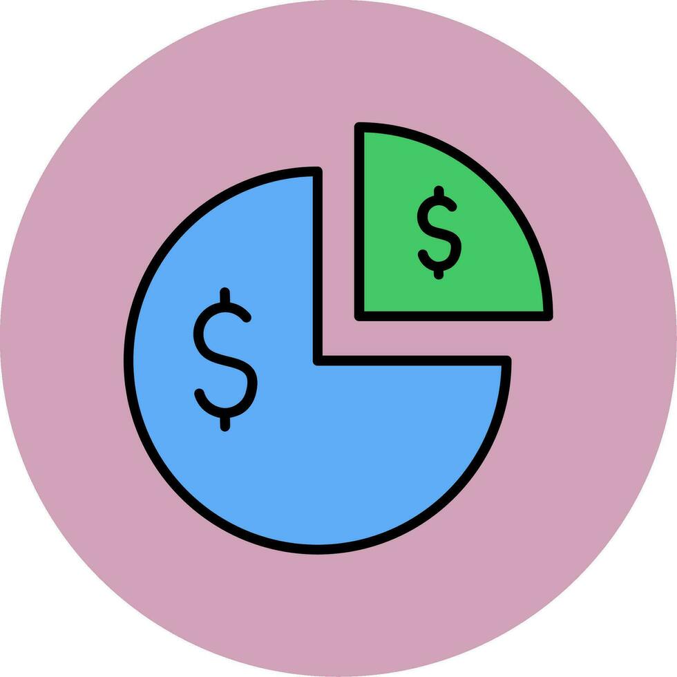 Pie Chart Vector Icon