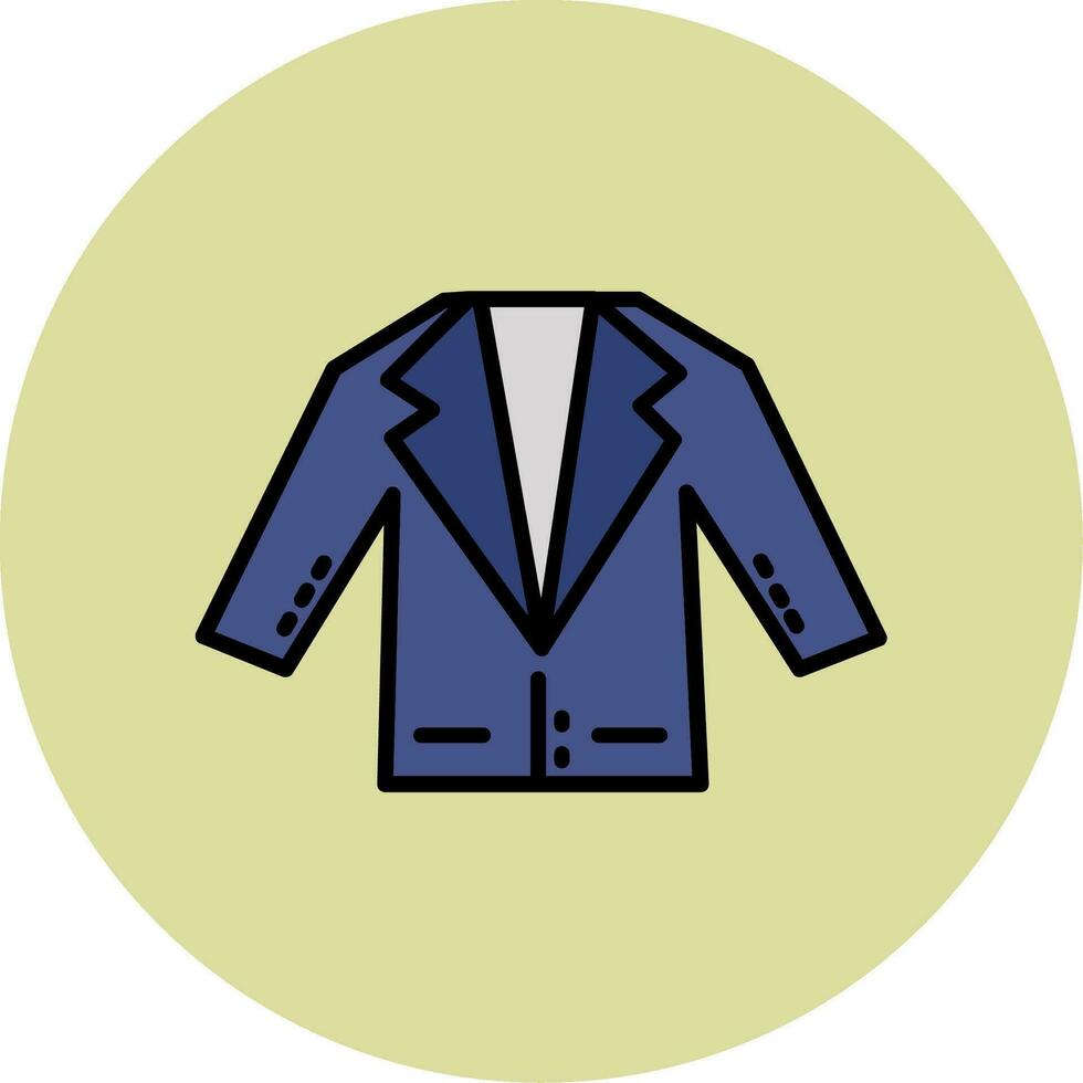 icono de vector de traje