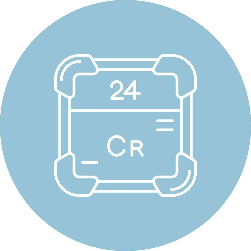 Chromium Line color circle Icon vector