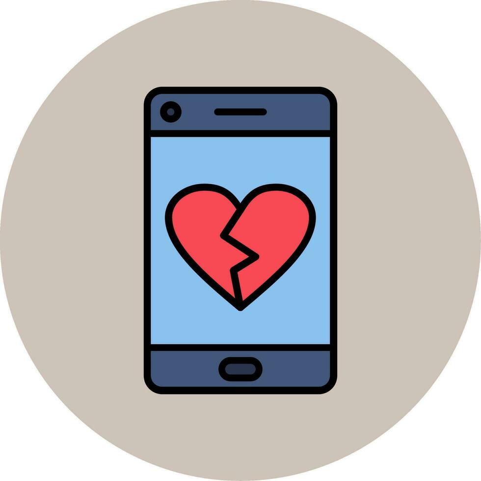 Heart Break Vector Icon