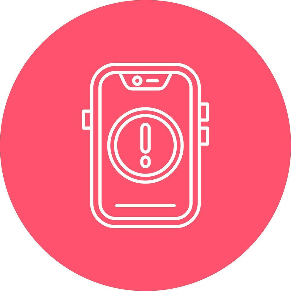 Error Line color circle Icon vector