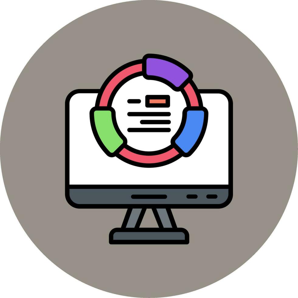 icono de vector de computadora