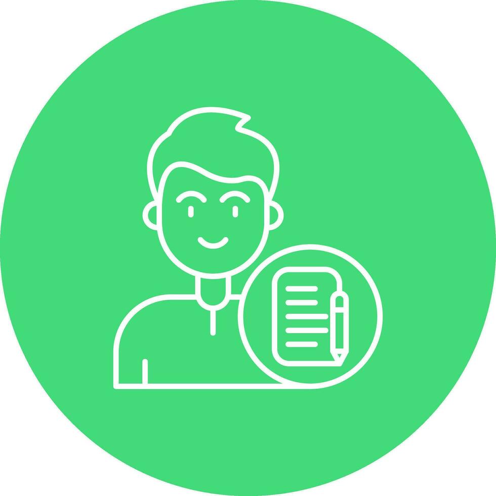 Edit Line color circle Icon vector