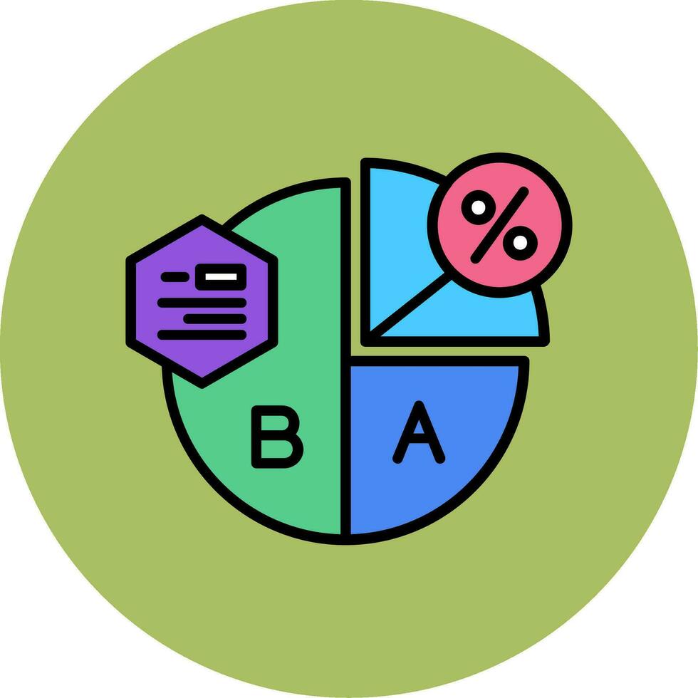 Pie Chart Vector Icon