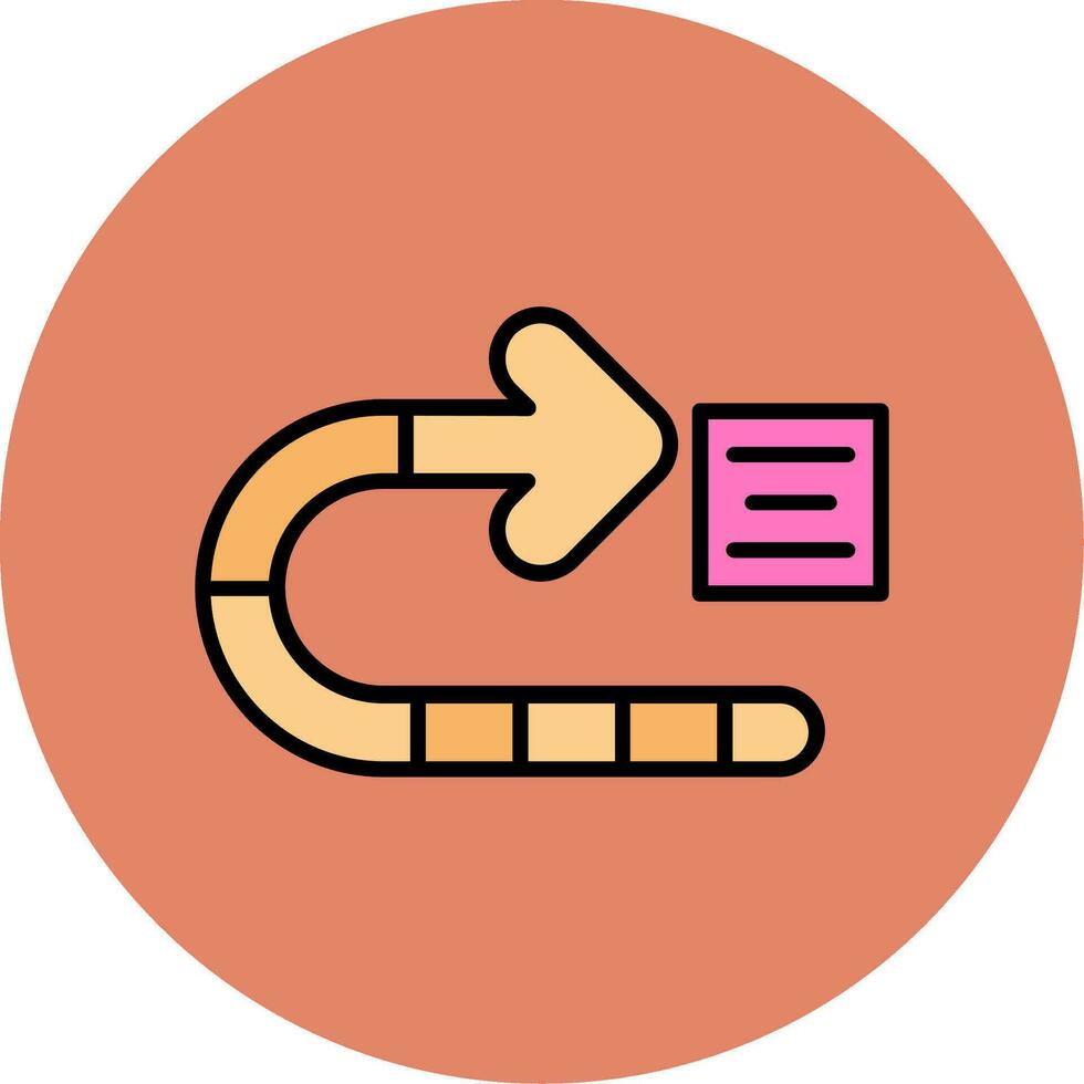 Right turn Vector Icon