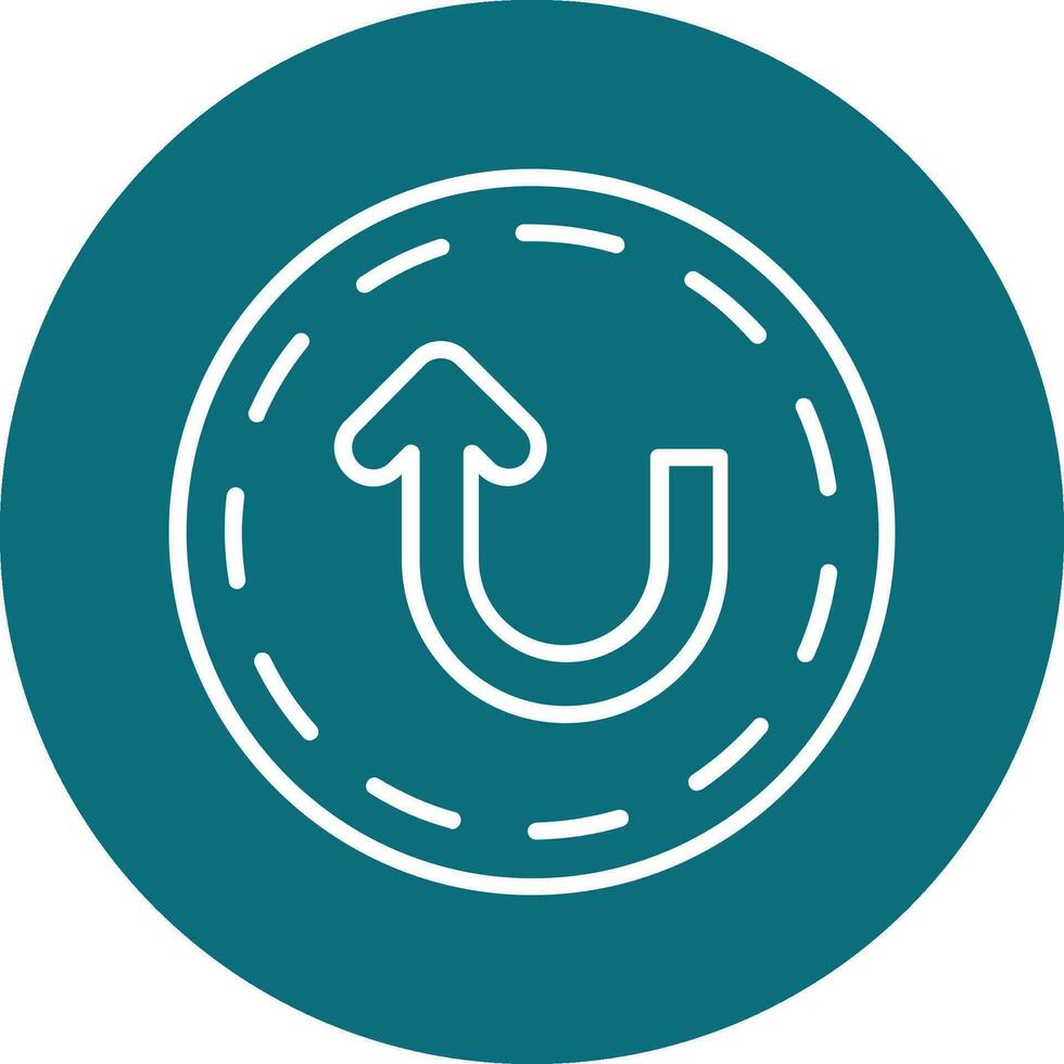 U Turn Vector Icon