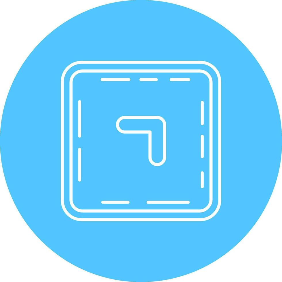 Chevron Line color circle Icon vector