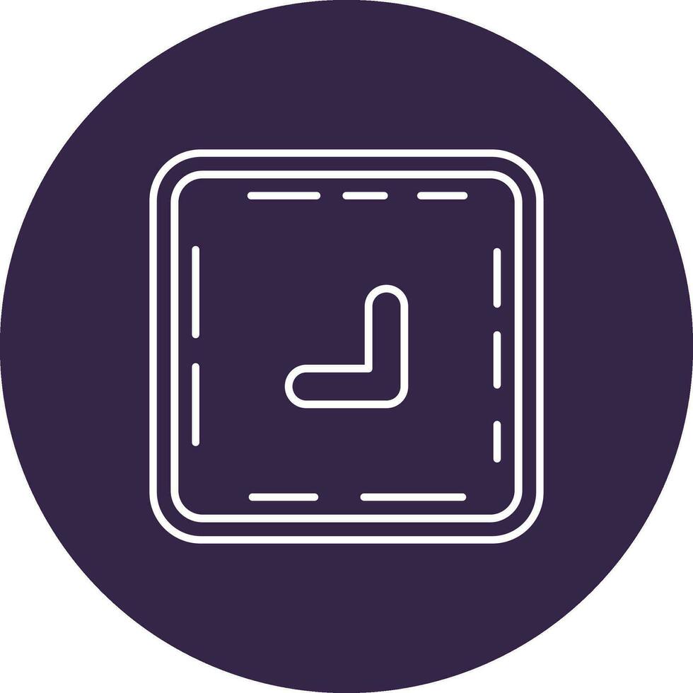 Chevron Line color circle Icon vector