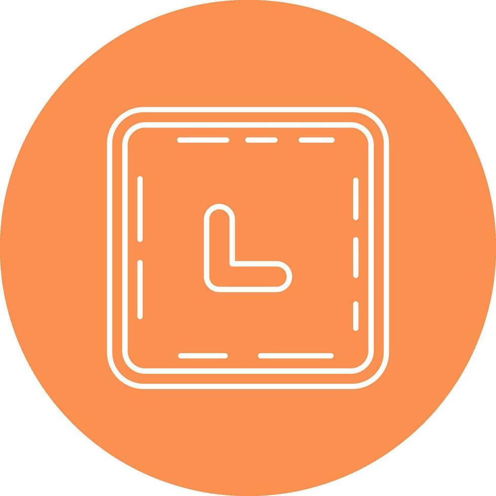 Chevron Line color circle Icon vector