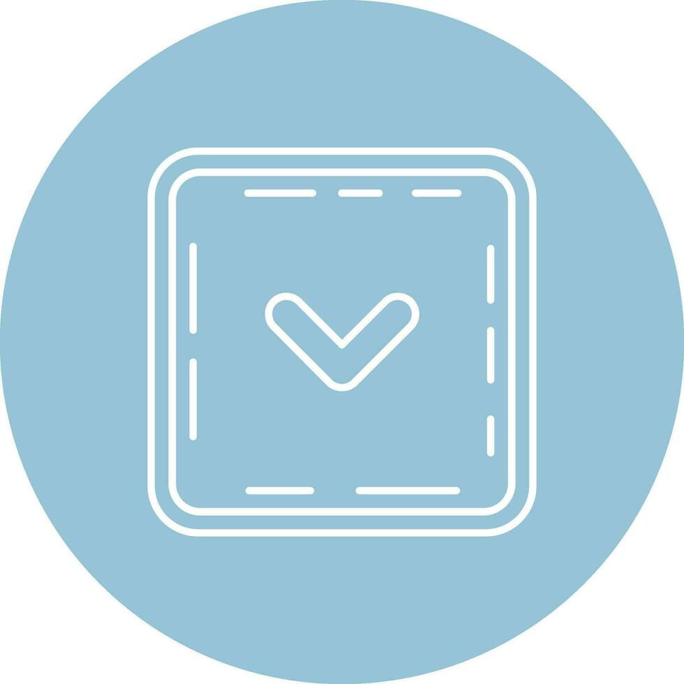 Chevron Line color circle Icon vector