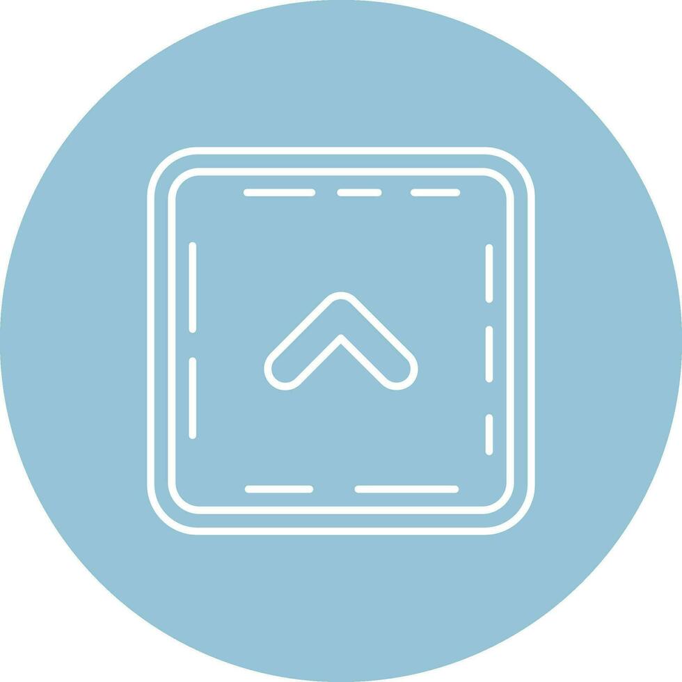Chevron Line color circle Icon vector