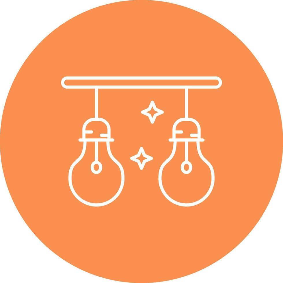 Light Line color circle Icon vector