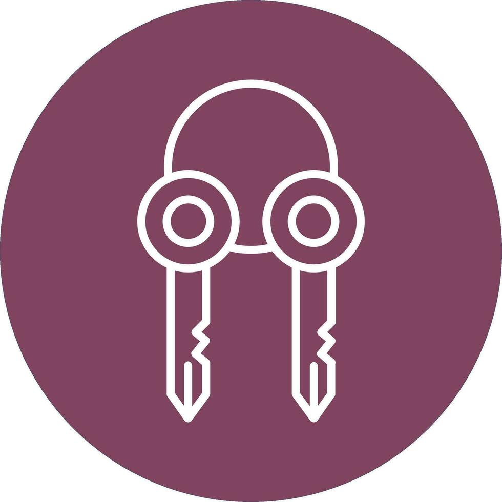 Surrogate Key Vector Icon