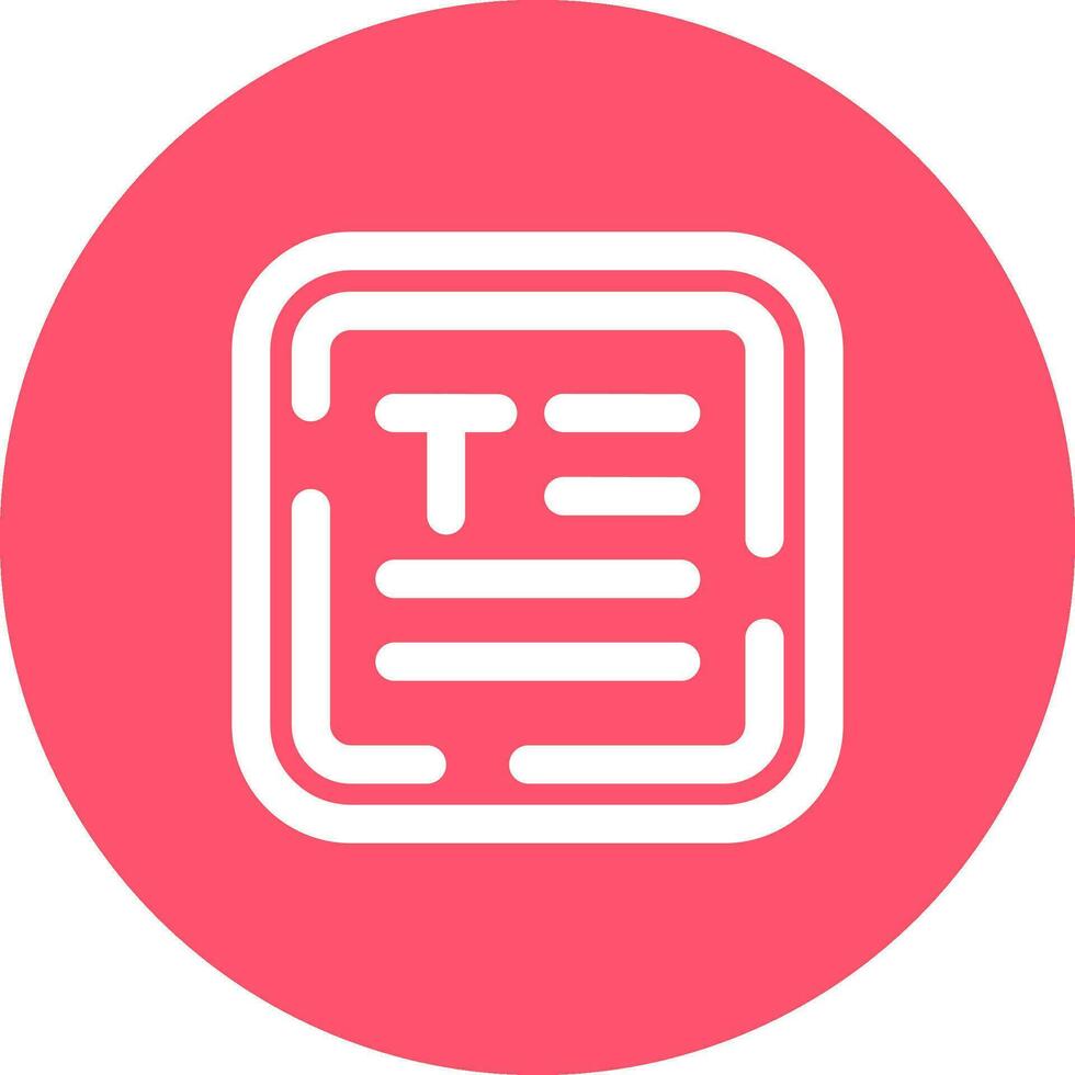 Align text Line color circle Icon vector