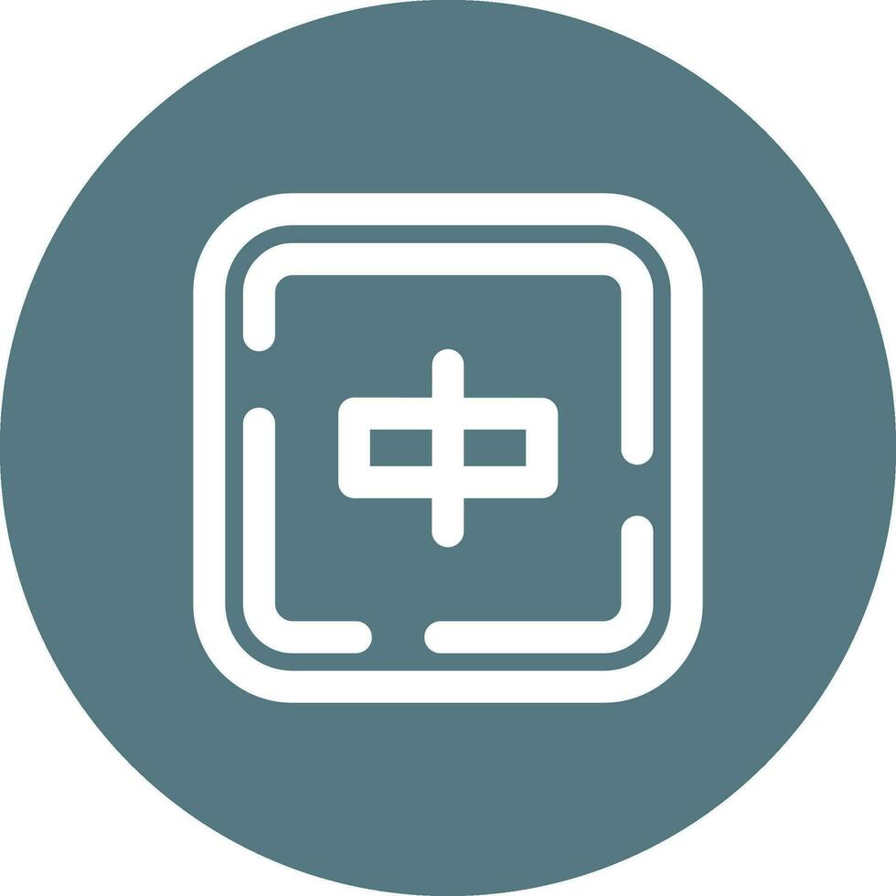 Align objects Line color circle Icon vector