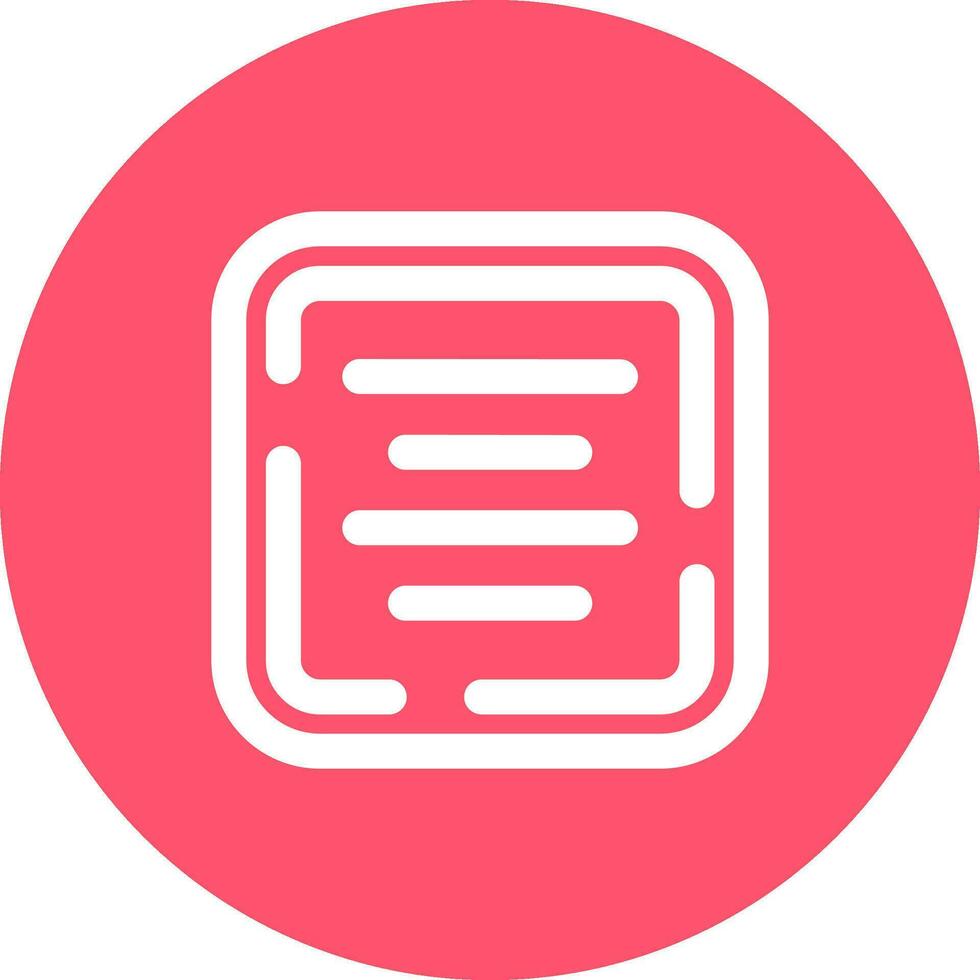 Center alignment Line color circle Icon vector