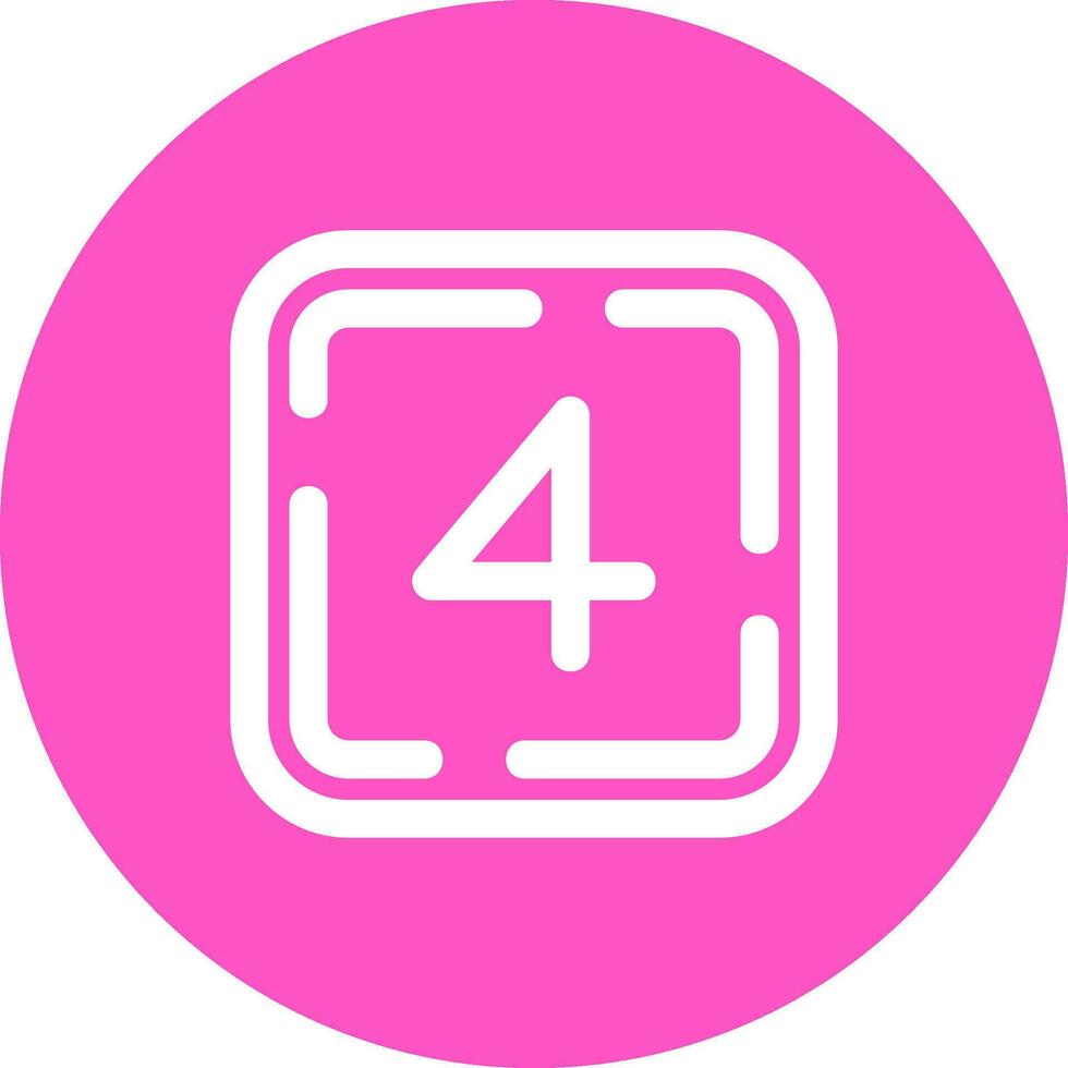 Four Line color circle Icon vector