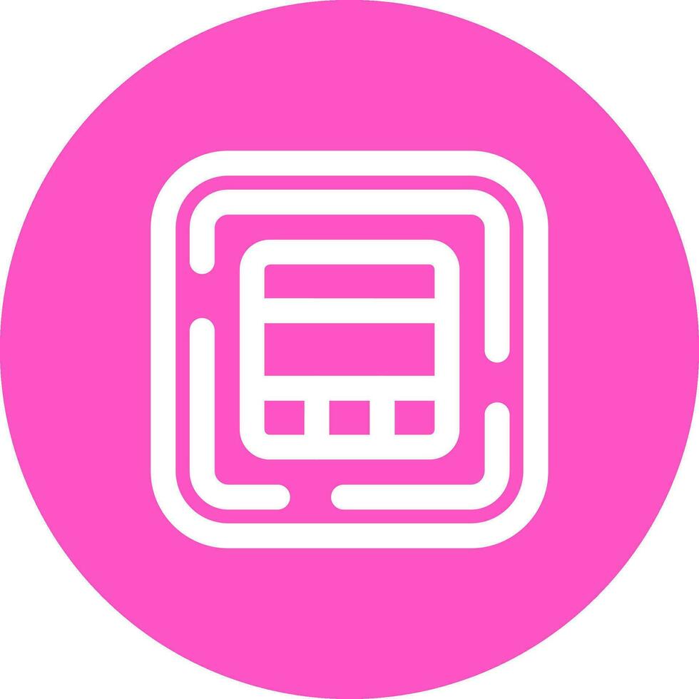 Layout Line color circle Icon vector