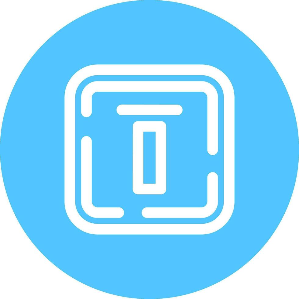 Top alignment Line color circle Icon vector