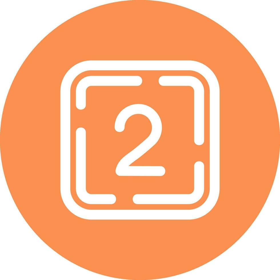 Two Line color circle Icon vector