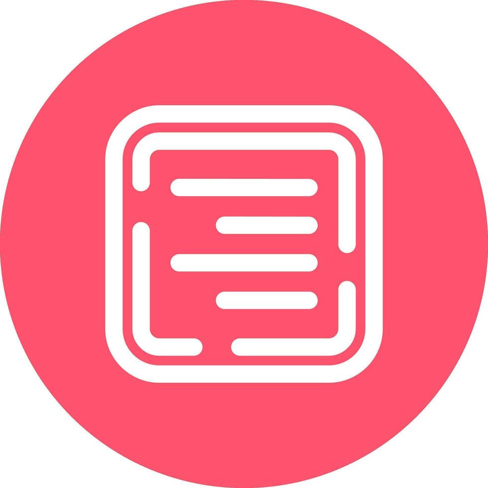 Right align Line color circle Icon vector