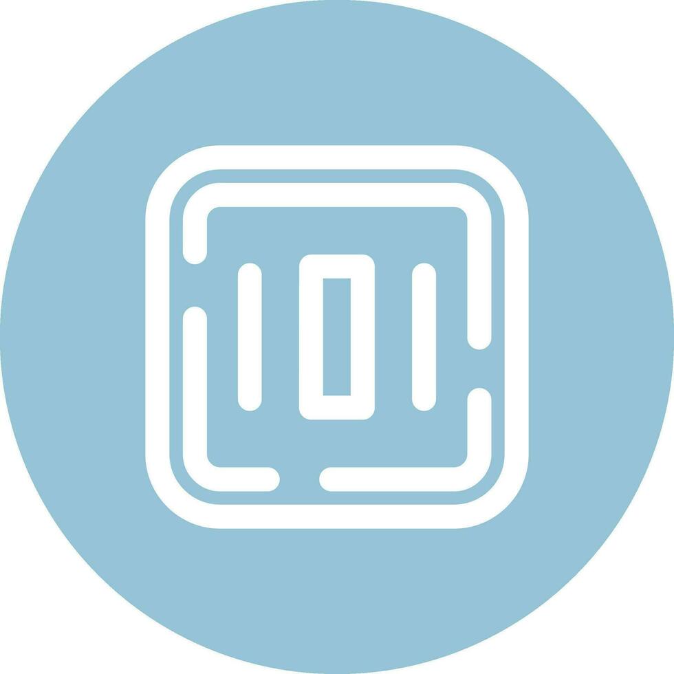 Center alignment Line color circle Icon vector